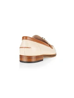 Colorblocked Leather Loafers