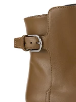 The Belted Leather Ankle Boots