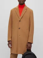 Wool-Blend Coat with Full Lining