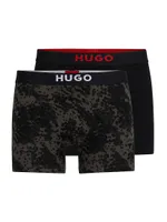 Two-Pack Of Boxer Briefs With Logo Waistbands