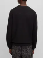 Relaxed-Fit Sweater Cotton With Knitted Structure
