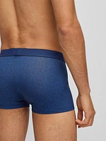 Stretch-Cotton Trunks With Logo Label