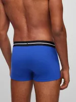 Three-Pack Of Stretch-Cotton Trunks With Logo Waistband