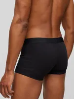 Two-Pack Of Stretch-Cotton Trunks With Metallic Branding