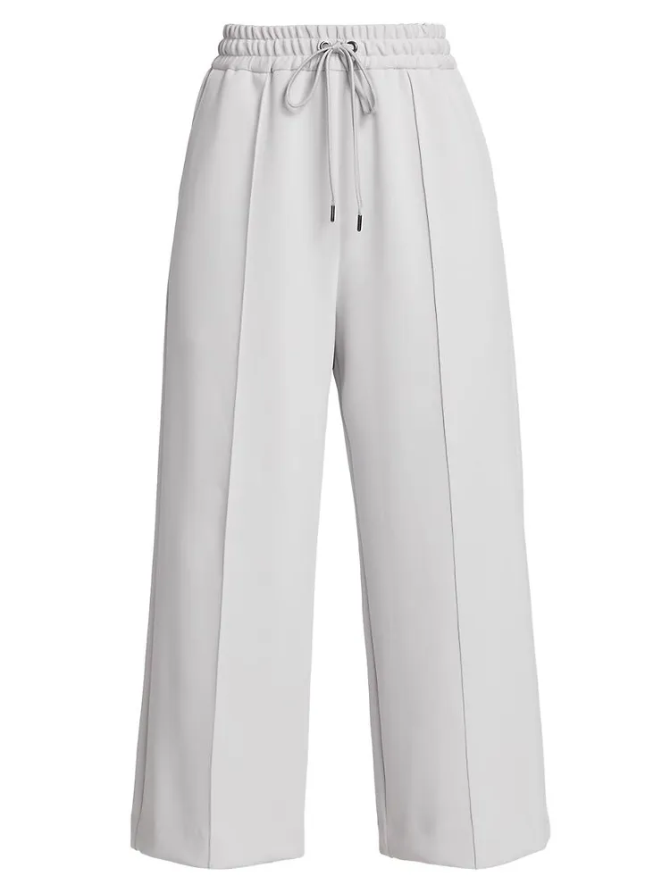 Cropped Scuba Drawstring Pants