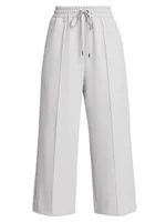 Cropped Scuba Drawstring Pants