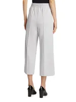 Cropped Scuba Drawstring Pants