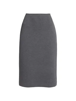 Lux Pencil Midi-Skirt