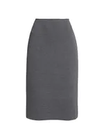 Lux Pencil Midi-Skirt