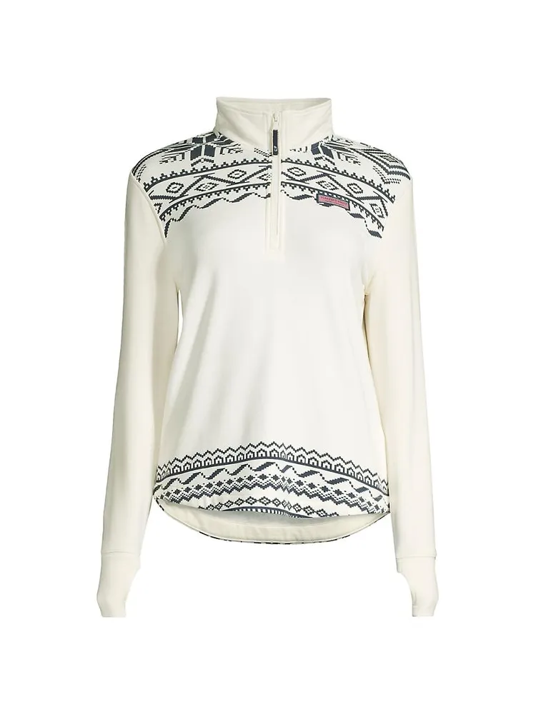 Fair Isle Half-Zip Sweatshirt