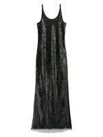 Marcie Sequined Netted Gown