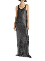 Marcie Sequined Netted Gown