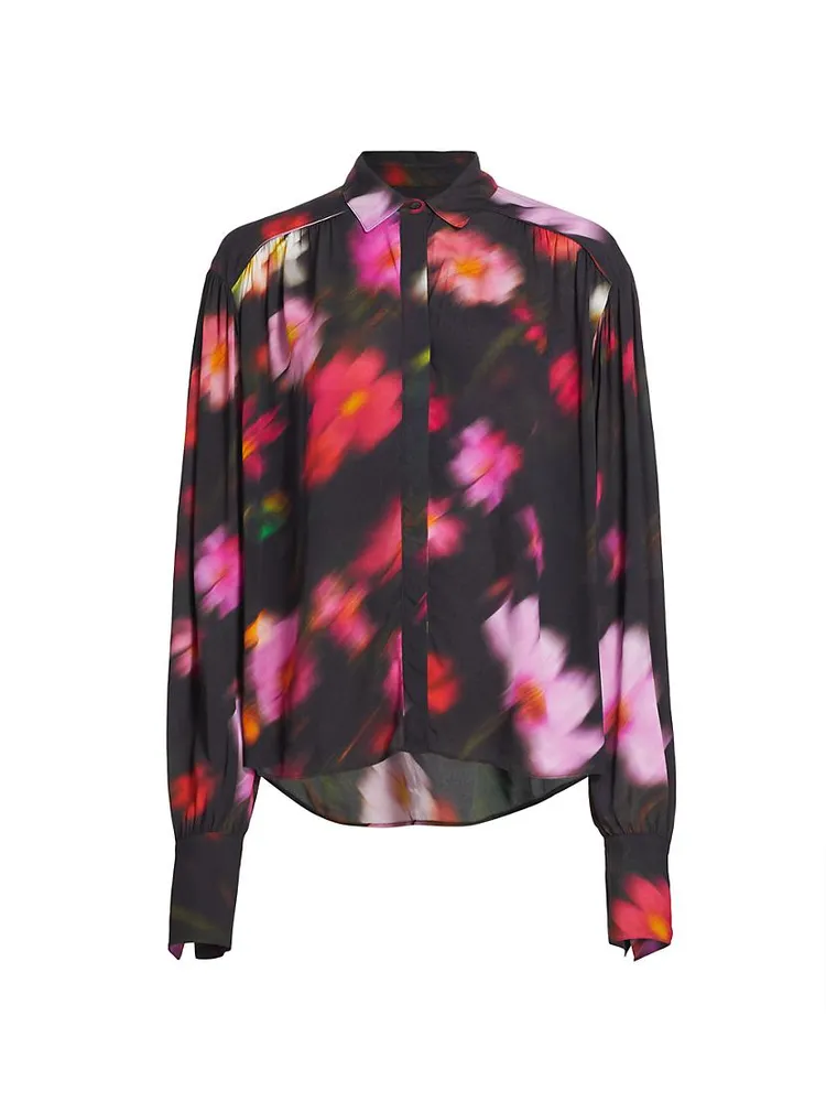 Aubrey Floral Button-Front Shirt