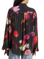 Aubrey Floral Button-Front Shirt