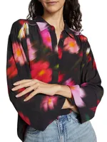 Aubrey Floral Button-Front Shirt