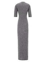 Long Maxi Dress In Alpaca Wool