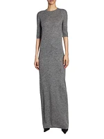 Long Maxi Dress In Alpaca Wool