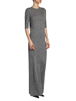 Long Maxi Dress In Alpaca Wool