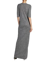 Long Maxi Dress In Alpaca Wool