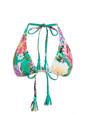 Peacock Triangle Bikini Top