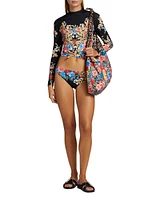 Royal Floral & Filigree Hipster Bikini Bottom