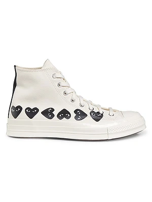 CdG PLAY x Converse Men's Chuck Taylor All Star Multi-Heart High-Top Sneakers
