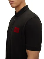 Cotton-Piqué Polo Shirt With Metallic-Effect Logo
