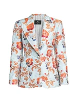 Floral Jacquard Blazer