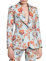 Floral Jacquard Blazer