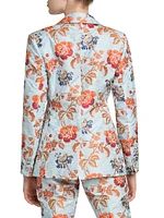 Floral Jacquard Blazer