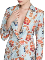 Floral Jacquard Blazer