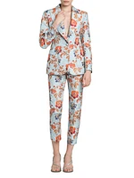 Floral Jacquard Blazer