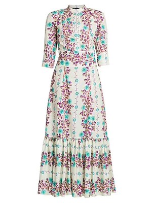 Floral Cotton Maxi Dress