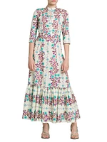 Floral Cotton Maxi Dress