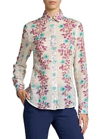 Floral Vine Cotton Shirt