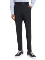 Poker Wool-Blend Slim-Fit Pants