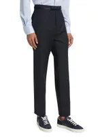 Poker Wool-Blend Slim-Fit Pants