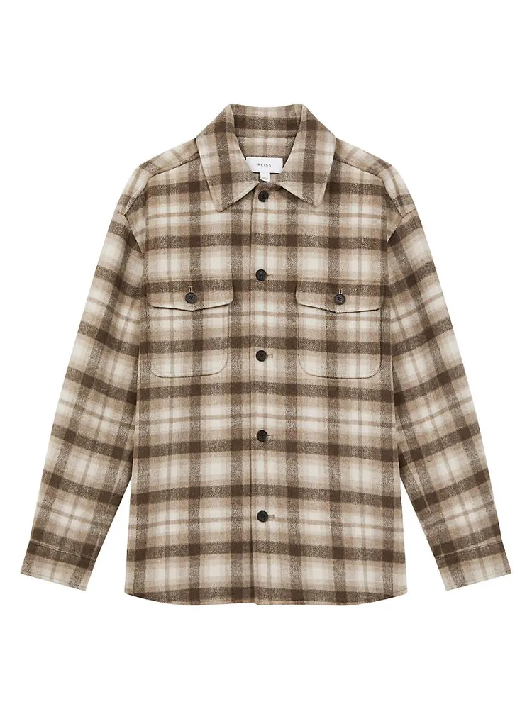 Mack Plaid Wool-Blend Shirt