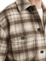 Mack Plaid Wool-Blend Shirt