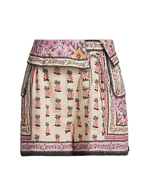 Shopie Aguja Floral High-Rise Shorts