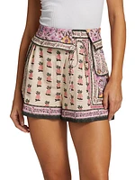 Shopie Aguja Floral High-Rise Shorts