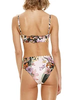 Lauren Vitreo Floral Underwire Bikini Top