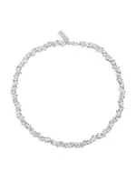 Celeste Starre x Beau Dunn Beverly Hills 18K-White-Gold-Plated & Cubic Zirconia Necklace