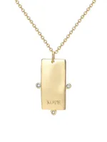 Endless Summer Endless Love 18K-Gold-Plated & Cubic Zirconia Pendant Necklace