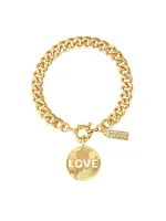 Heaven & Earth Love Conquers All 18K-Gold-Plated Bracelet