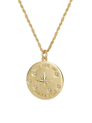 Endless Summer You Are My Lucky Star 18K Gold-Plated & Cubic Zirconia Pendant Necklace