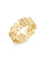 Heaven And Earth Eternal Happiness 18K Gold-Plated Ring
