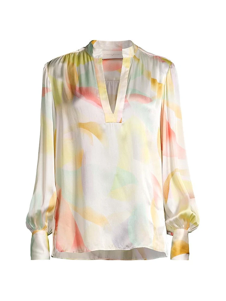 Sweet Whispers Silk Blouse