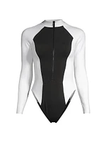 Cici Long-Sleeve One-Piece Surf Suit