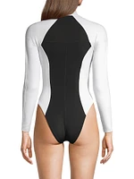 Cici Long-Sleeve One-Piece Surf Suit